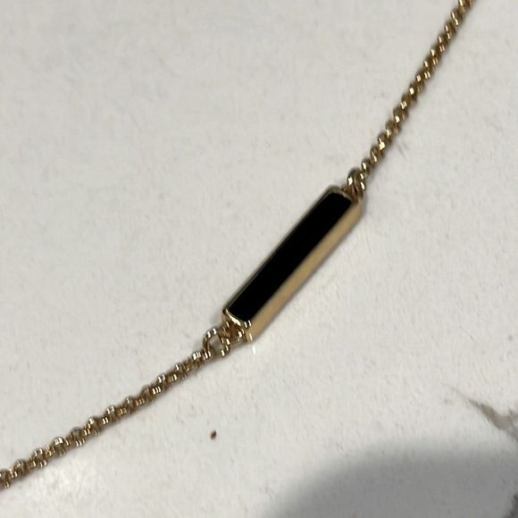 Kate Spade 34” gold, black and pave CZ necklace. Excellent condition! NWOT - Picture 5 of 9